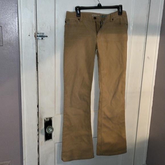 Abercrombie stretch flare cords size 6 tan - Picture 1 of 10